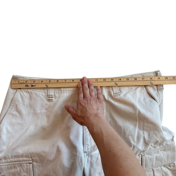 Vtg Ralph Lauren Polo Jeans Co Cargo Pants Mens 38x30 Beige Military Paratrooper - Picture 10 of 12